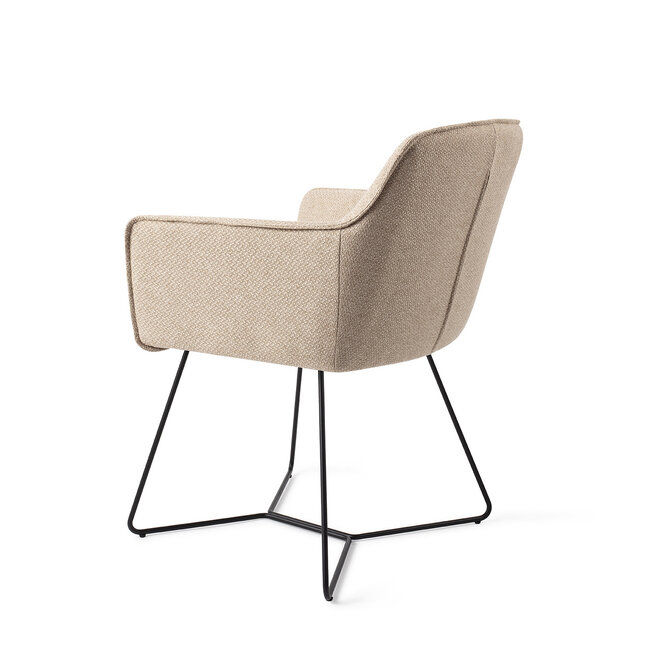 Jesper Home Hofu Eetkamerstoel - Wild Walnut, Beehive Black