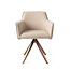 Jesper Home Hofu Wild Walnut Eetkamerstoel  - Turn Rose Gold