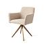 Jesper Home Hofu Eetkamerstoel - Wild Walnut, Turn Rose Gold