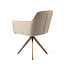 Jesper Home Hofu Wild Walnut Eetkamerstoel  - Turn Rose Gold