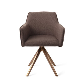 Jesper Home Hofu Potters Clay Eetkamerstoel - Turn Rose Gold