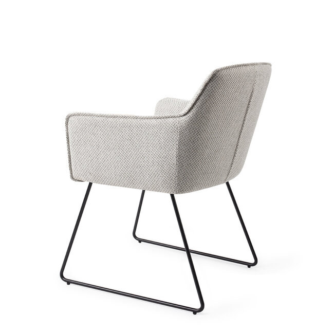 Jesper Home Hofu Eetkamerstoel - Checkers Charm, Slide Black