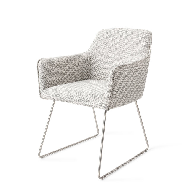 Jesper Home Hofu Eetkamerstoel - Checkers Charm, Slide Steel