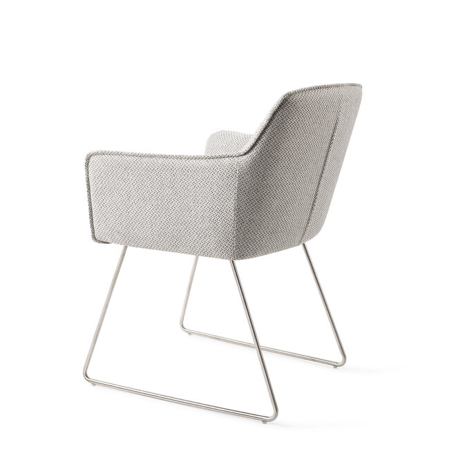 Jesper Home Hofu Checkers Charm Eetkamerstoel - Slide Steel