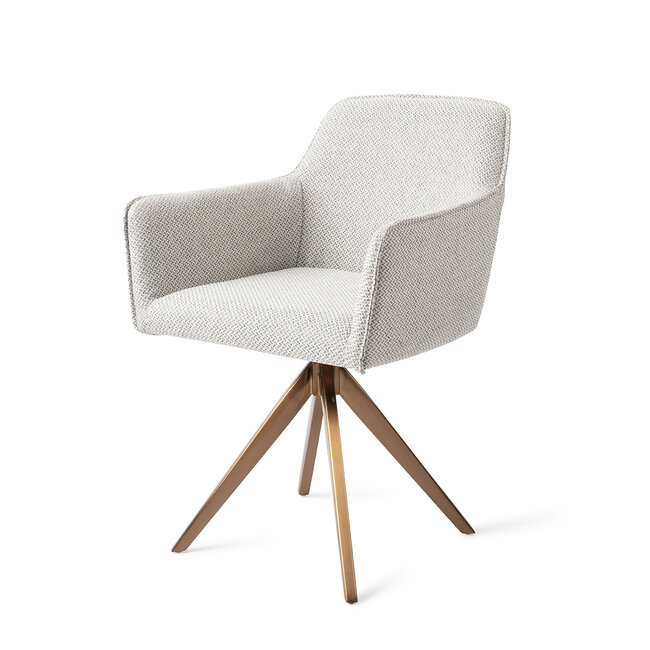 Jesper Home Hofu Checkers Charm Eetkamerstoel - Turn Rose Gold