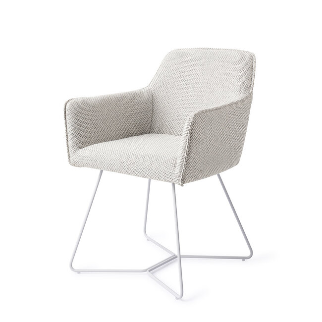 Jesper Home Hofu Checkers Charm  Eetkamerstoel - Beehive White