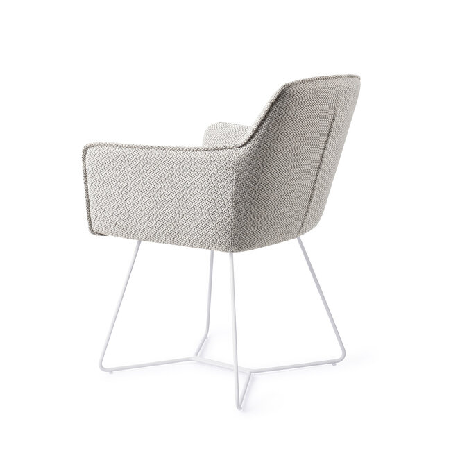 Jesper Home Hofu Checkers Charm  Eetkamerstoel - Beehive White