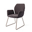 Jesper Home Misaki Eetkamerstoel - Almost Black, Slide Rose