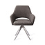 Jesper Home Yanai Eetkamerstoel - Amazing Grey, Turn Steel