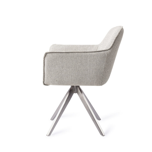 Jesper Home Hofu Eetkamerstoel - Checkers Charm, Turn Steel