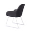 Jesper Home Kushi Eetkamerstoel - Black-Out, Slide White