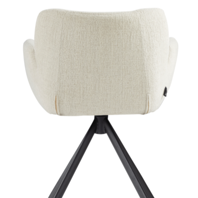 Dyyk Eetkamerstoel Falco - Stof Baran Natural - Draaibaar