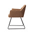 Jesper Home Tome Eetkamerstoel - Cinnamon Bun, Slide Black