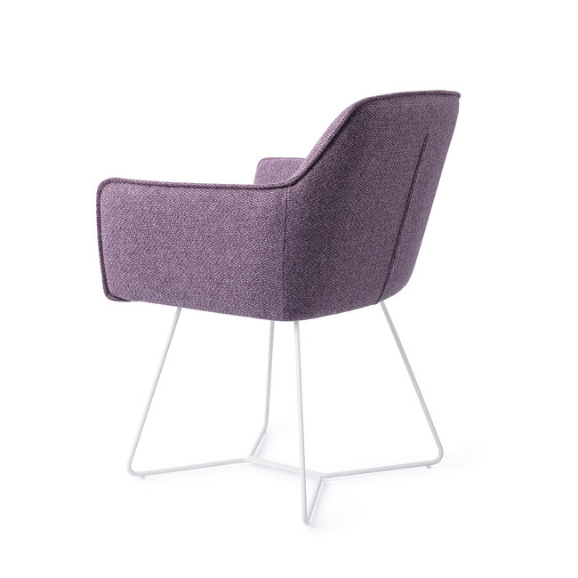 Jesper Home Hofu Eetkamerstoel -  Violet Daisy, Beehive White