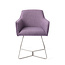 Jesper Home Hofu Eetkamerstoel -  Violet Daisy, Beehive Steel