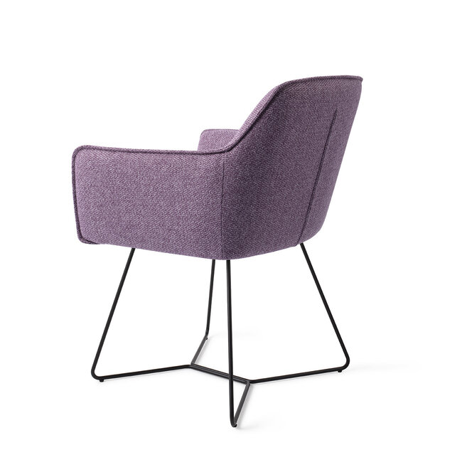 Jesper Home Hofu Eetkamerstoel -  Violet Daisy, Beehive Black