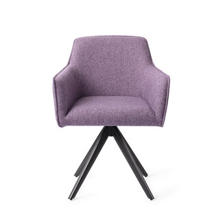Jesper Home Hofu Eetkamerstoel -  Violet Daisy, Turn Black