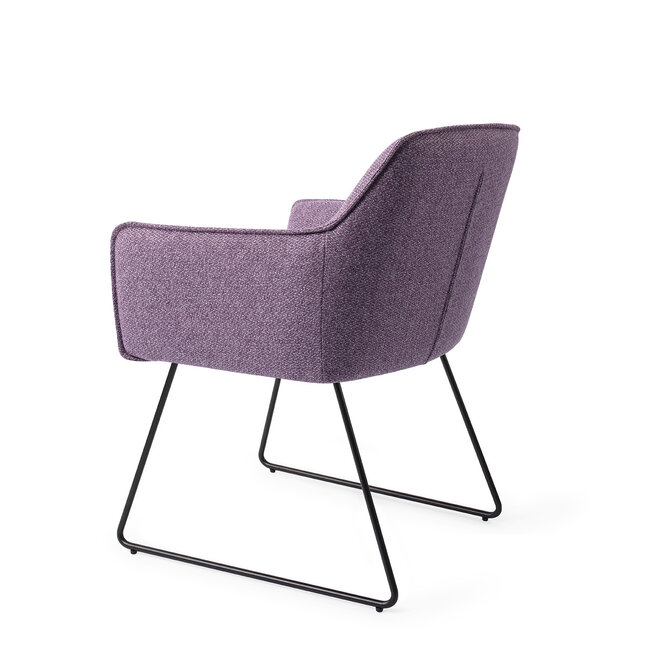 Jesper Home Hofu Eetkamerstoel -  Violet Daisy, Slide Black