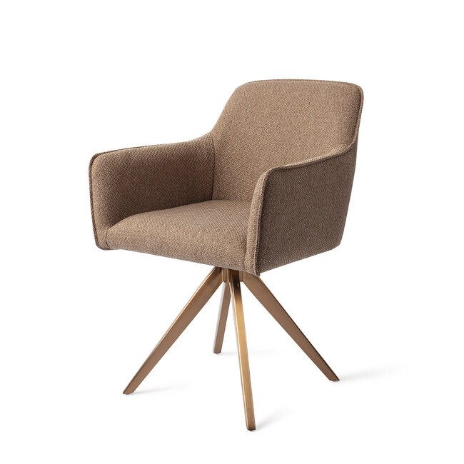 Jesper Home Hofu French Toast Eetkamerstoel - Turn Rose Gold