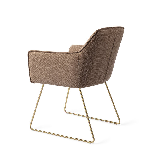 Jesper Home Hofu French Toast Eetkamerstoel - Slide Gold