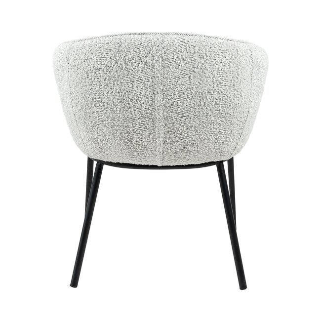 Kick Collection Eetkamerstoel Duke - Zwart/ Wit Gemeleerd