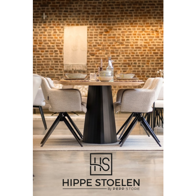 Eetkamerstoel Cosy |  Alpine naturel - Turn black