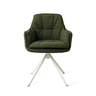 Jesper Home Akune Evergreen Eetkamerstoel - Revolve White