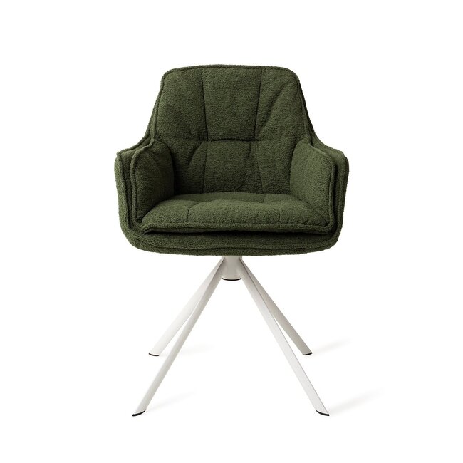 Jesper Home Akune Evergreen Eetkamerstoel - Revolve White