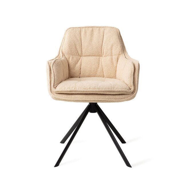 Jesper Home Akune Frou Frou Eetkamerstoel - Revolve Black