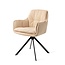 Jesper Home Akune Frou Frou Eetkamerstoel - Revolve Black