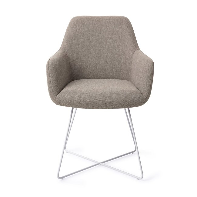 Jesper Home Hiroo Foggy Fusion Eetkamerstoel - Cross White