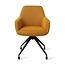 Jesper Home Hiroo Groovy Garam Eetkamerstoel - Glide Black