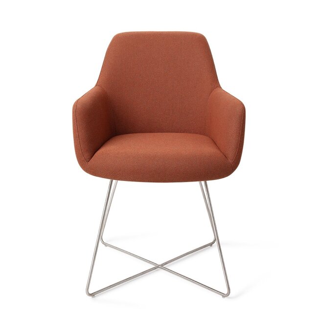 Jesper Home Hiroo Hearth Harmony Eetkamerstoel - Cross Steel