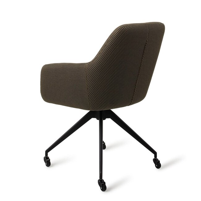 Jesper Home Hiroo Jungle Jewel Eetkamerstoel - Glide Black