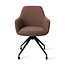 Jesper Home Hiroo Rustic Rye Eetkamerstoel - Glide Black