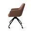 Jesper Home Hiroo Rustic Rye Eetkamerstoel - Glide Black