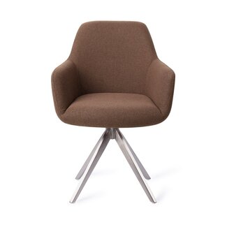 Jesper Home Hiroo Rustic Rye Eetkamerstoel - Turn Steel