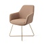 Jesper Home Hiroo Whisper Wheat Eetkamerstoel - Cross Gold