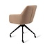 Jesper Home Hiroo Whisper Wheat Eetkamerstoel - Glide Black