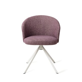 Jesper Home Niimi Perfect Plum Eetkamerstoel - Revolve White