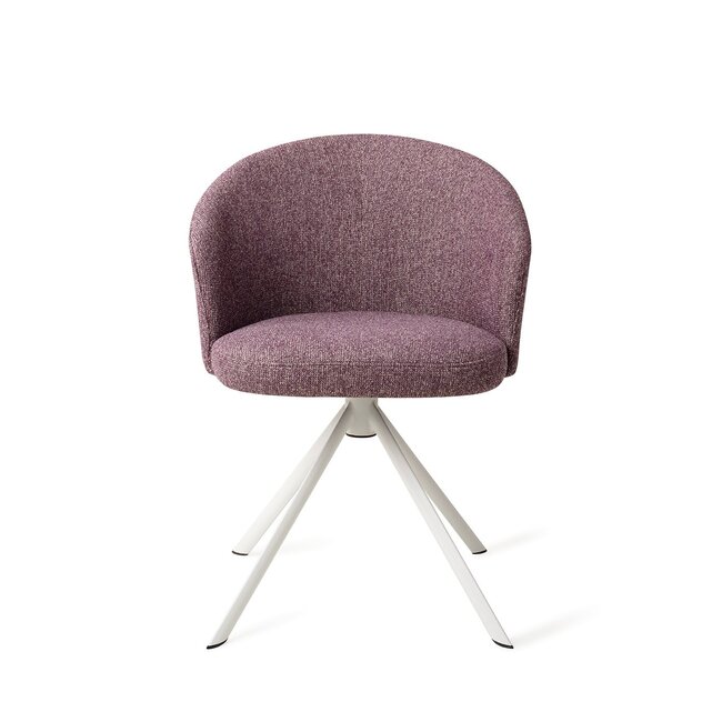 Jesper Home Niimi Perfect Plum Eetkamerstoel - Revolve White