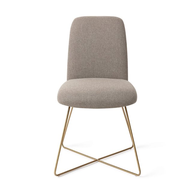 Jesper Home Taiwa Foggy Fusion Eetkamerstoel - Cross Gold