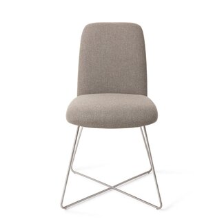 Jesper Home Taiwa Foggy Fusion Eetkamerstoel - Cross Steel