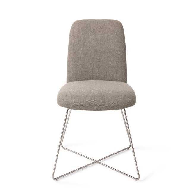 Jesper Home Taiwa Foggy Fusion Eetkamerstoel - Cross Steel