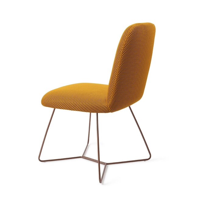 Jesper Home Taiwa Groovy Garam Eetkamerstoel - Beehive Rose