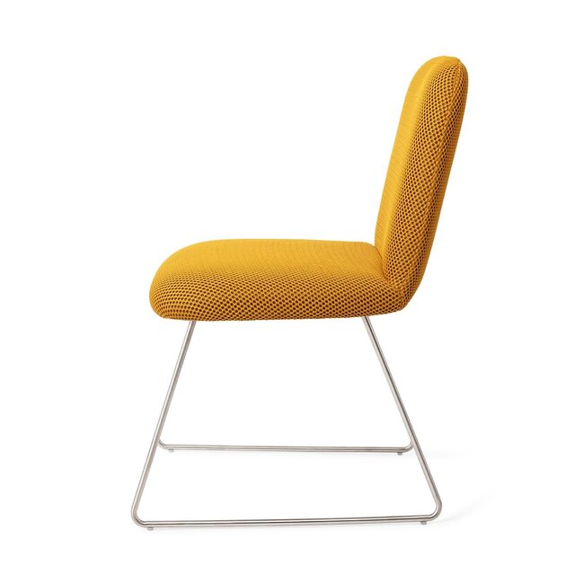 Jesper Home Taiwa Groovy Garam Eetkamerstoel - Slide Steel