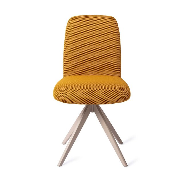 Jesper Home Taiwa Groovy Garam Eetkamerstoel - Turn Beige