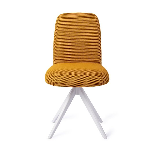 Jesper Home Taiwa Groovy Garam Eetkamerstoel - Turn White