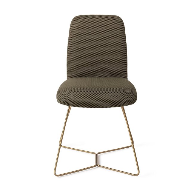 Jesper Home Taiwa Jungle Jewel Eetkamerstoel - Beehive Gold