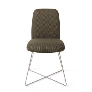 Jesper Home Taiwa Jungle Jewel Eetkamerstoel - Cross Steel